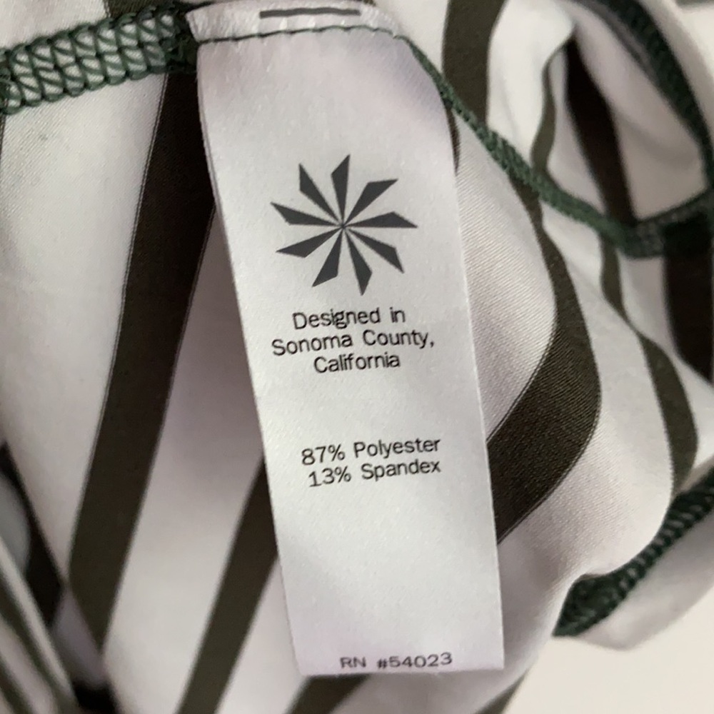 GREEN & WHITE‎ ATHLETA Women’s Chi Tank Top, Size S - Picture 6 of 9